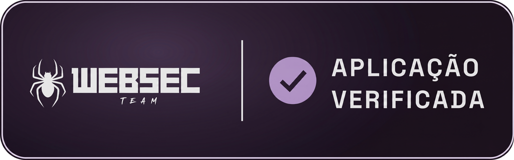Aplicação verificada pela WebSec Team